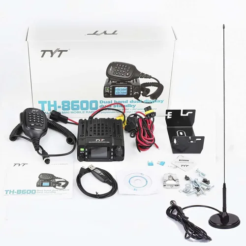 Miniatura 3 de TYT TH-8600 Mini 25 Watt Dual Band Amateur Radio Base W/Magnetic Base Antenna, IP67 Waterproof Radio VHF: 144-148mhz (2m) UHF:420-450mhz (70cm) Car