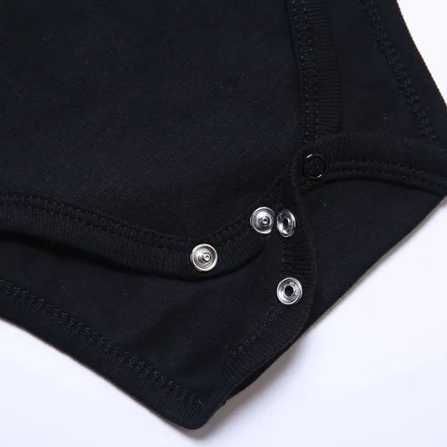 Miniatura 5 de ROMPERINBOX Onsies for Baby Boy Girl Black Multi-pack Short Sleeve Bodysuits