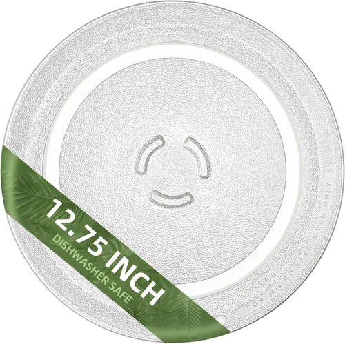 Miniatura 8 de Placa de microondas de 12.75 pulgadas de repuesto para placa de vidrio de microondas WB49X10129 GE, LG 3390W1A027A y Kenmore placa de vidrio