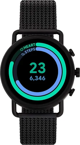 Miniatura 7 de Reloj inteligente con pantalla táctil de acero inoxidable con frecuencia cardíaca GPS NFC y notificaciones de teléfono inteligente Connected Falster