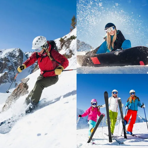 Miniatura 7 de Paquete de 23 calcetines de esquí para mujer, para esquí, snowboard, calcetines térmicos cálidos de invierno