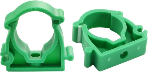 Miniatura 7 de uxcell Clips de abrazaderas de tubo de 0.984 in de diámetro, accesorios de manguera de agua PPR con cerradura para suministro de agua, gris, 12