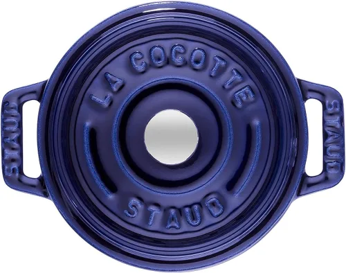 Miniatura 3 de Staub Mini Cocotte redonda de 10 cm, color azul oscuro