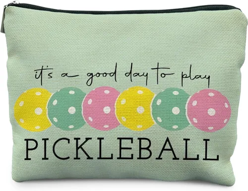 Miniatura 11 de Regalos de Pickleball para Mujeres RYYCDOI, Bolsa de Maquillaje de Pickleball Estuche Cosmético, Accesorios de Pickleball para Mujeres
