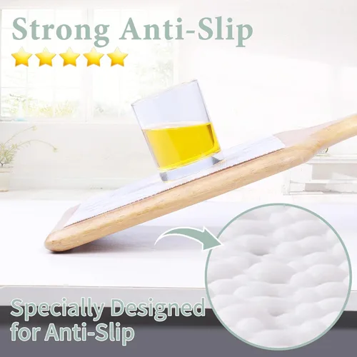 Miniatura 4 de Lámina para revestir estantes y cajones de cocina y baño, impermeable, antideslizante, sin adhesivo, fácil de limpiar, incluye cuchillo y cinta
