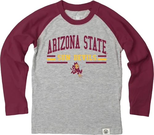Miniatura 18 de Wes and Willy NCAA playera raglán de manga larga para niños