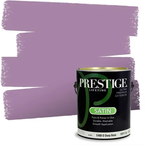 Miniatura 70 de PRESTIGE Pinturas de pintura interior e imprimación en uno, 1 galón, plano, combinación comparable de Sherwin Williams* Kimono Violet*