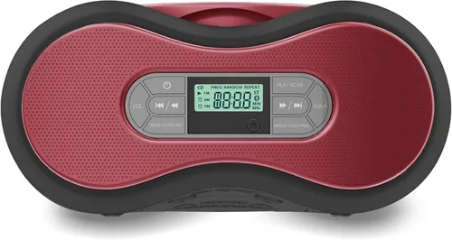 Miniatura 7 de Boombox de CD Bluetooth portátil con radio FM digital