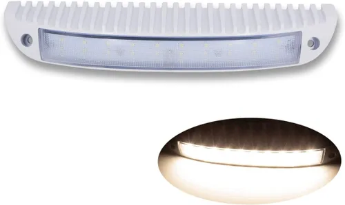 Miniatura 11 de Raycharm - Lámpara LED de porche de perfil bajo para RV y barco de 9.1", con haz de inundación enfocado de 40° hacia abajo, luz blanca cálida