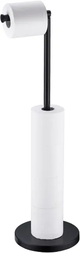 Miniatura 12 de BAGNOLUX Soporte de papel higiénico de baño con reserva, pedestal resistente de acero inoxidable SUS304 para rollo de papel higiénico a prueba