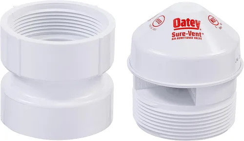 Miniatura 2 de Oatey 39016 Válvula de admisión de aire Sure-Vent, con adaptador de PVC de 1-1/2 pulgadas x 2 pulgadas