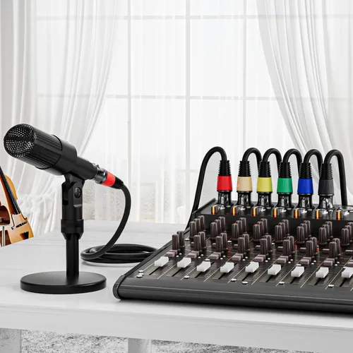 Miniatura 6 de EBXYA - Cables XLR 1,5 m 6 Pack - Cable de micrófono XLR macho a hembra 3 pines balanceado