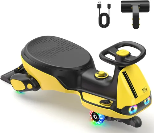 Miniatura 10 de FanttikRide N10 Classic Coche Eléctrico Wiggle con Pedal, Batería Recargable Tipo-C, Trapeador Desmontable con Un Solo Clic, GlideWiz, Antivuelco