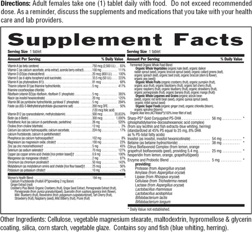 Miniatura 6 de Country Life CORE Daily-1 - Multivitamínico para mujeres mayores de 50 años, formulado para mujeres mayores de 50 años, nutrición diaria completa