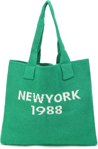Miniatura 10 de ENBEI Bolsos de mano estéticos Bolsos de hombro Bolsos de mano de ganchillo Bolsos grandes Bolso de compras de hombro bolso grande bolso lindo Rayas