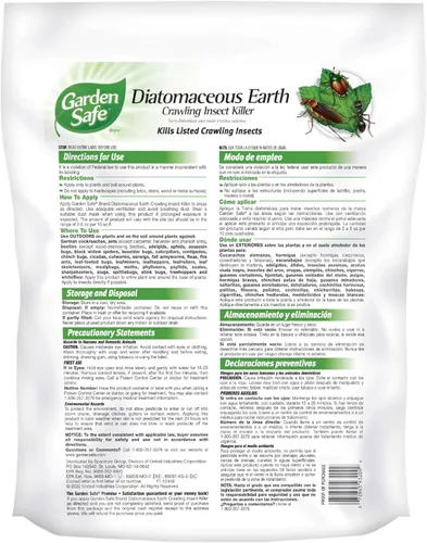 Miniatura 8 de Garden Safe Asesino de insectos rastreros de marca que contiene tierra de diatomeas, 4 libras, mata cucarachas, hormigas y otros insectos