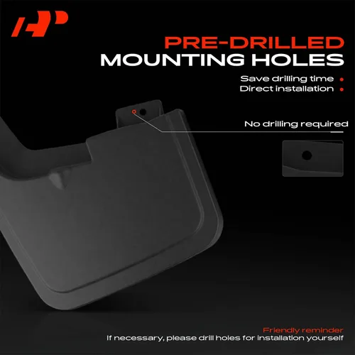 Miniatura 6 de A-Premium Aletas de barro compatibles con Ford F-150 2015-2020, no requiere perforación, protectores de lodo con accesorios de hardware, juego de 4