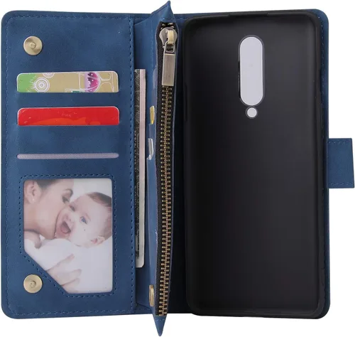 Miniatura 6 de Asuwish Compatible with OnePlus 8 OnePlus8 5G UW Tmobile Wallet Case Tempered Glass Screen Protector and Flip Cover Card Holder Phone Cases for One