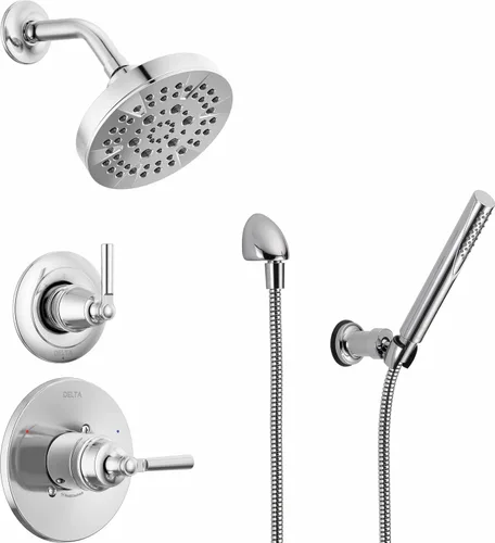 Miniatura 11 de Delta Faucet Saylor Gold - Kit de moldura desviadora de mango de ducha de 3 ajustes, kit de ajuste de válvula de desviador, kit de desviador