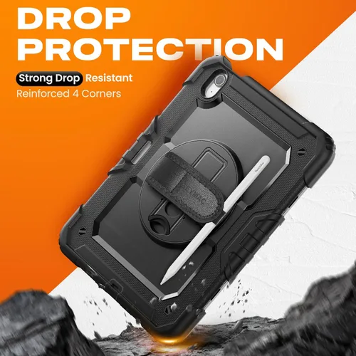 Miniatura 7 de SEYMAC stock Funda protectora para iPad Air de 11 pulgadas M3 2025/M2 2024 (Air 7ª/6ª generación), funda resistente con protector de pantalla