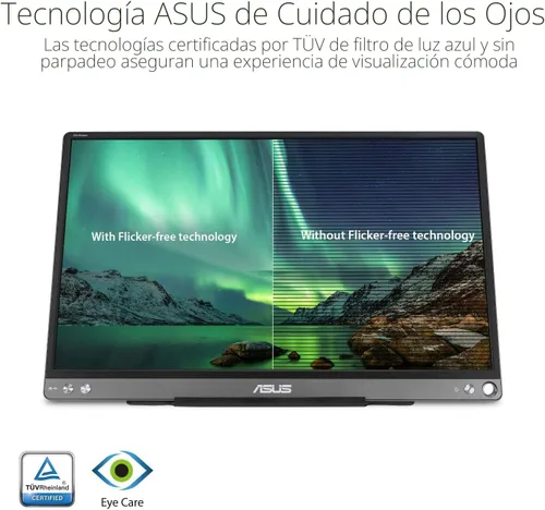 Miniatura 5 de ASUS ZenScreen Monitor USB portátil de 15.6 pulgadas 1080P (MB16ACE) - Full HD (1920 x 1080), IPS, USB tipo C, cuidado de los ojos, superficie