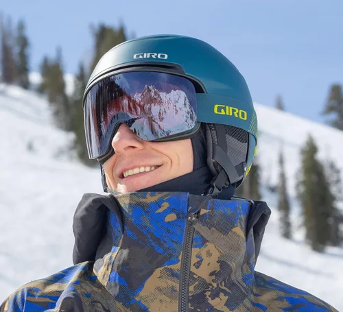 Miniatura 4 de Giro Gafas de esquí de snowboard Contour para hombres y mujeres, cambio rápido magnético con 2 lentes VIVID, tecnología de ventilación antivaho - OTG