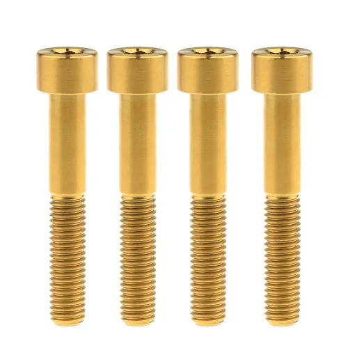 Miniatura 33 de Tornillos de titanio Ti M8 x15 20 25 30 35 40 45 50 60 2.756 in 0.049 in de paso hexagonal Allen Tornillos de cabeza hueca paquete de 4