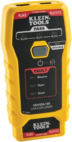 Klein Tools Probador de cable LAN de red VDV526-100, probador de VDV, Explorador de LAN con control remoto