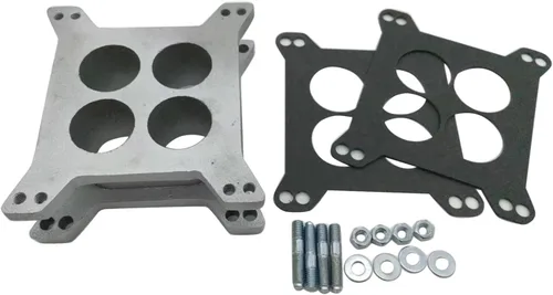 1 juego de espaciador fenólico SHLPDFM de 2 pulgadas, espaciador de carburador de aluminio para Edelbrock Holley Chevy Ford 4bbl SBC BBC Chevy V8