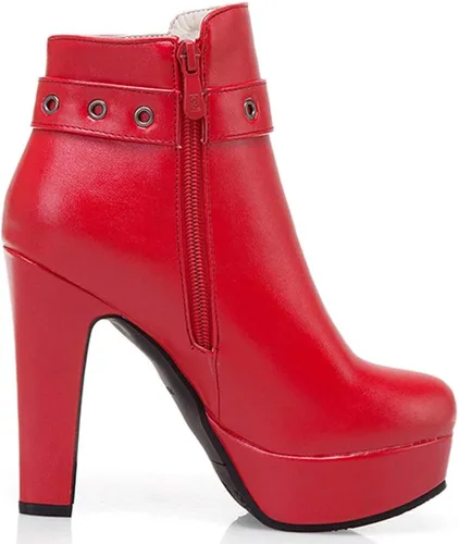 Miniatura 44 de Scaoruki Zapatos de otoño de moda para mujer, botines de tacón de bloque