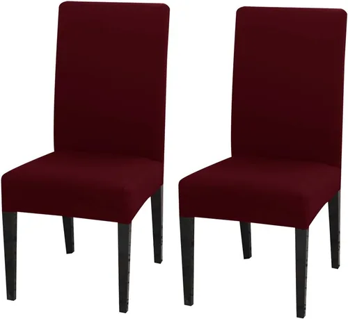 Miniatura 9 de JQinHome Juego de 8 fundas para sillas de comedor, fundas de alta elasticidad extraíbles y lavables, fundas protectoras de asiento para silla