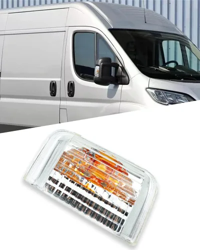 Miniatura 7 de Indicador de espejo lateral izquierdo para conductor, carcasa de luz de señal de giro Compatible con ProMaster 1500 2500 3500 2014-2021