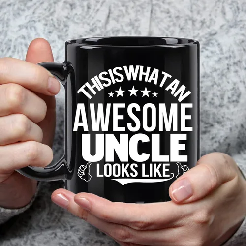 Miniatura 2 de Awesome Uncle Gifts This is What an Awesome Uncle Looks Like Taza impresionante tío taza de cumpleaños Día del Padre regalos para tío de sobrina