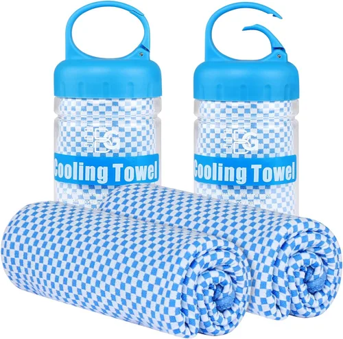 BOGI Toallas refrescantes para cuello y cara, toalla suave y transpirable para enfriamiento instantáneo, se mantiene fresca para yoga, deportes,