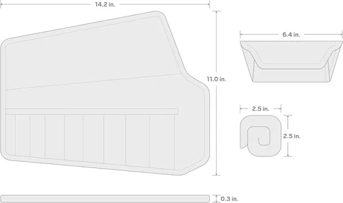 Miniatura 6 de TEKTON Funda para llave combinada de 8 herramientas (5/16-3/4 pulgadas) ORG27108