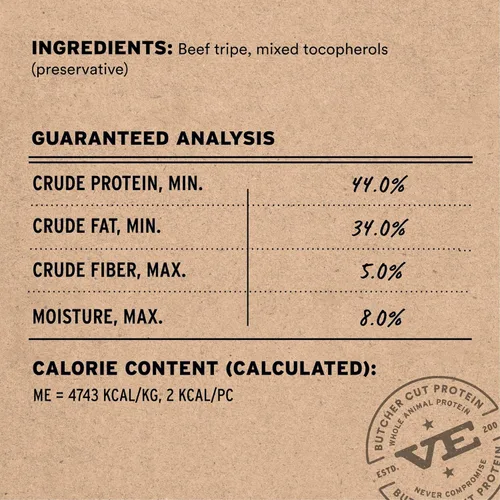 Miniatura 3 de Vital Essentials Beef Tripe Bites - Golosinas para perros, 2.3 onzas, crudas liofilizadas Proteína única Golosinas de entrenamiento con alto