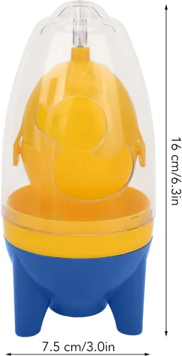 Miniatura 2 de Joyzan Mezclador de yema de huevo, giratorio para hacer huevos hervidos dorados, portátil manual, agitador de conchas, batidor, batidor, mezclador