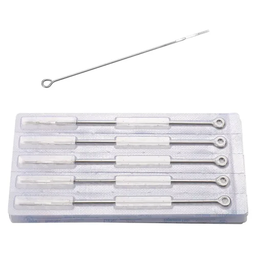 Miniatura 7 de DOWEI - Juego de agujas de tatuaje, 100 agujas desechables para tatuaje, tamaño redondo Liner 3RL 5RL 7RL 9RL Round Shader 3RS 5RS 7RS 9RS, 5M1 7M1
