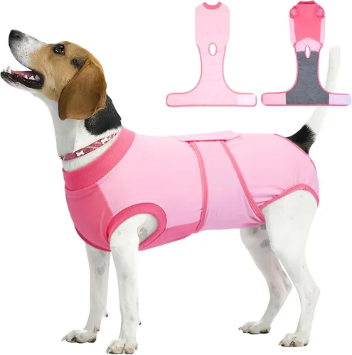 Miniatura 18 de Kuoser Traje de recuperación para perros, traje suave de esterilización para perros para recuperación de cirugía femenina, traje de recuperación