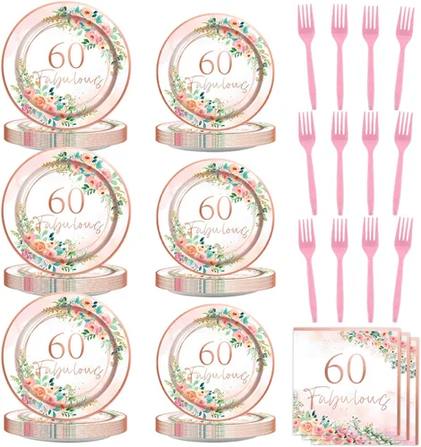 Miniatura 64 de 96 piezas de decoraciones de vaquera, suministros de fiesta, platos de papel con estampado de vaca, platos y servilletas desechables occidentales