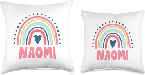 Miniatura 3 de Idea Regalo Personalizzata con Nome Gifts Idea Naomi Name Custom Woman Myth Legend Pink Birthday Party Throw Pillow, 18x18, Multicolor