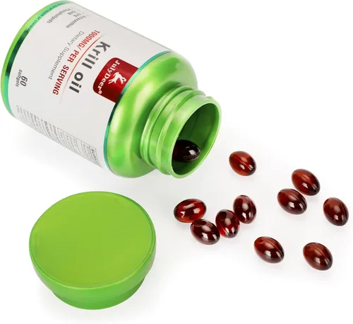 Miniatura 7 de JulyDeer 2 botellas de aceite de krill antártico de 1000 mg con omega-3 EPA, DHA, astaxantina y fosfolípidos, 60 cápsulas blandas, sin regusto a 2