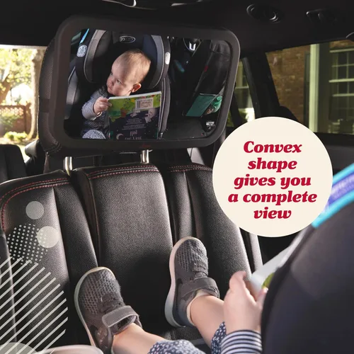Miniatura 7 de Espejo para asiento trasero de bebé, Negro