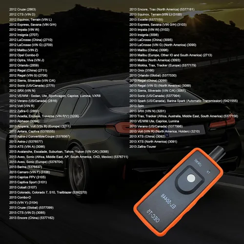 Miniatura 6 de Herramienta de reaprendizaje TPMS Dickno para sensor de neumáticos, herramienta de activación y reseteo de programación automática EL-50448