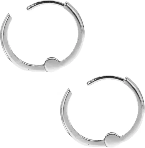 Miniatura 2 de Ritastephens - Pendientes de aro de oro de 10 quilates, 0.059 x 0.354in, color amarillo, blanco o rosa