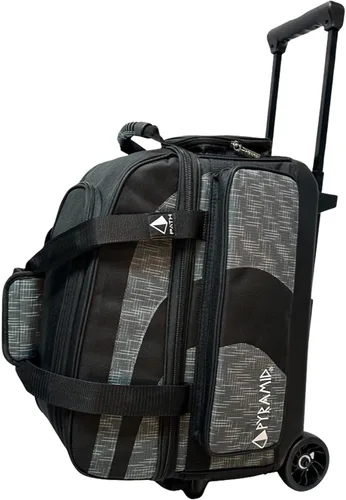 Miniatura 10 de Pyramid Bolsa de Bolos Deluxe de Doble Rodillo para 2 Bolas con Gran Compartimento Separado para Zapatos (Hasta 2 Pares de Zapatos) y Bolsillos