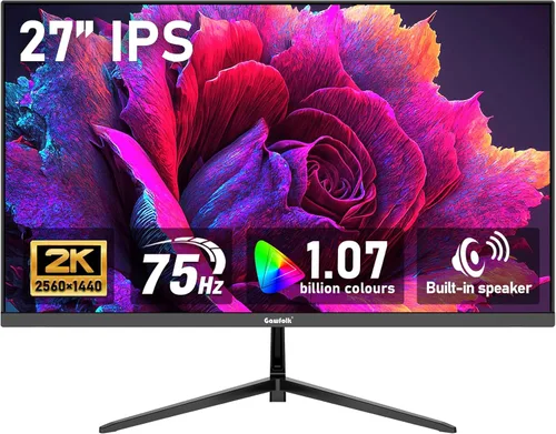 Miniatura 10 de Gawfolk - Monitor para juegos de 24.5 pulgadas, PC 200Hz, pantalla FHD 1080p, altavoces incorporados, 1ms sin bisel, FreeSync, 99% sRGB, ángulo
