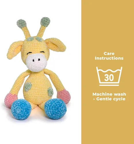 Miniatura 8 de Circulo - Hilo Amigurumi Pelucia, hilo especial de felpilla de terciopelo para amigurumi y manta, 144 yardas, peinado (1112 - crema)