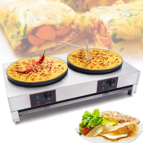 Miniatura 2 de Crepe Maker, Máquina eléctrica comercial del fabricante de crepé, Plancha de quemador eléctrico antiadherente, Estufa de mesa para hacer crepé de 2