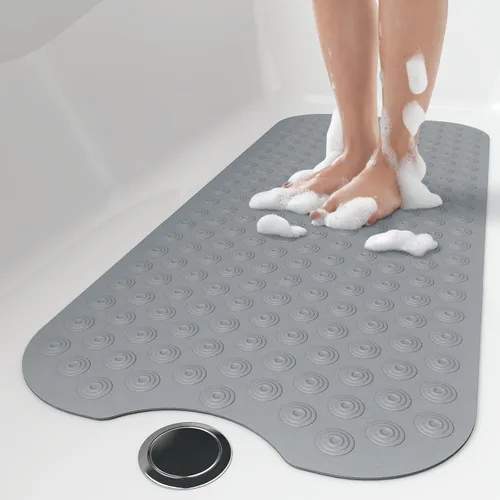 Miniatura 15 de OTHWAY Alfombrilla de baño sin ventosa: tapete de baño extra largo de 39 x 16 pulgadas, perfecto para bañeras ordinarias o reacabadas │Hecho de goma